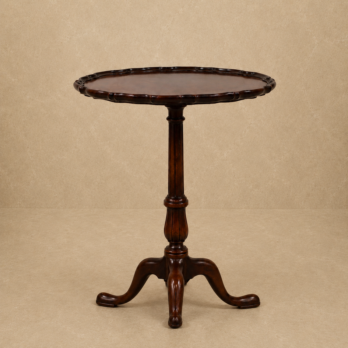 Scalloped Pedestal Table