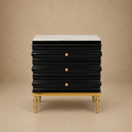 Black Three-Drawer Chest