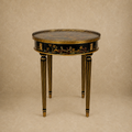 Wood & Brass Chinoiserie Table