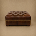 Hand Tufted-Top Grain Leathe