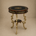Gold Detailed Round Table