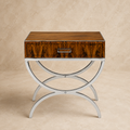 Curved Chrome Base Table