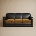 Amber Cushion Leather Sofa