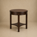 Round Carved Wood Table