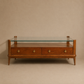 Marlowe Glass-Top Coffee Table