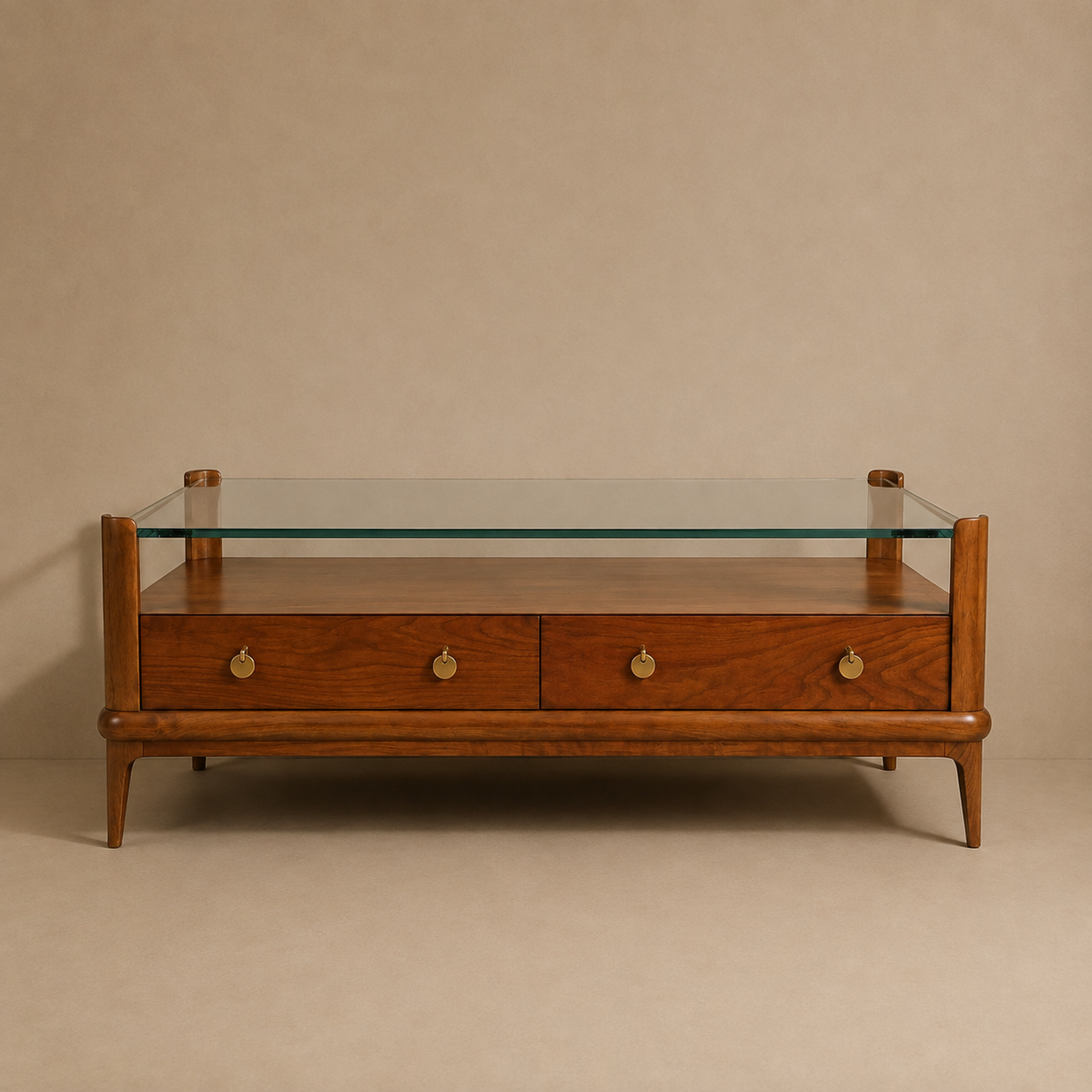Marlowe Glass-Top Coffee Table