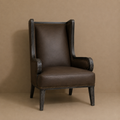Regent Leather Wingback Chair
