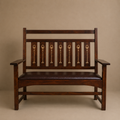 Stickley Inlay Settee