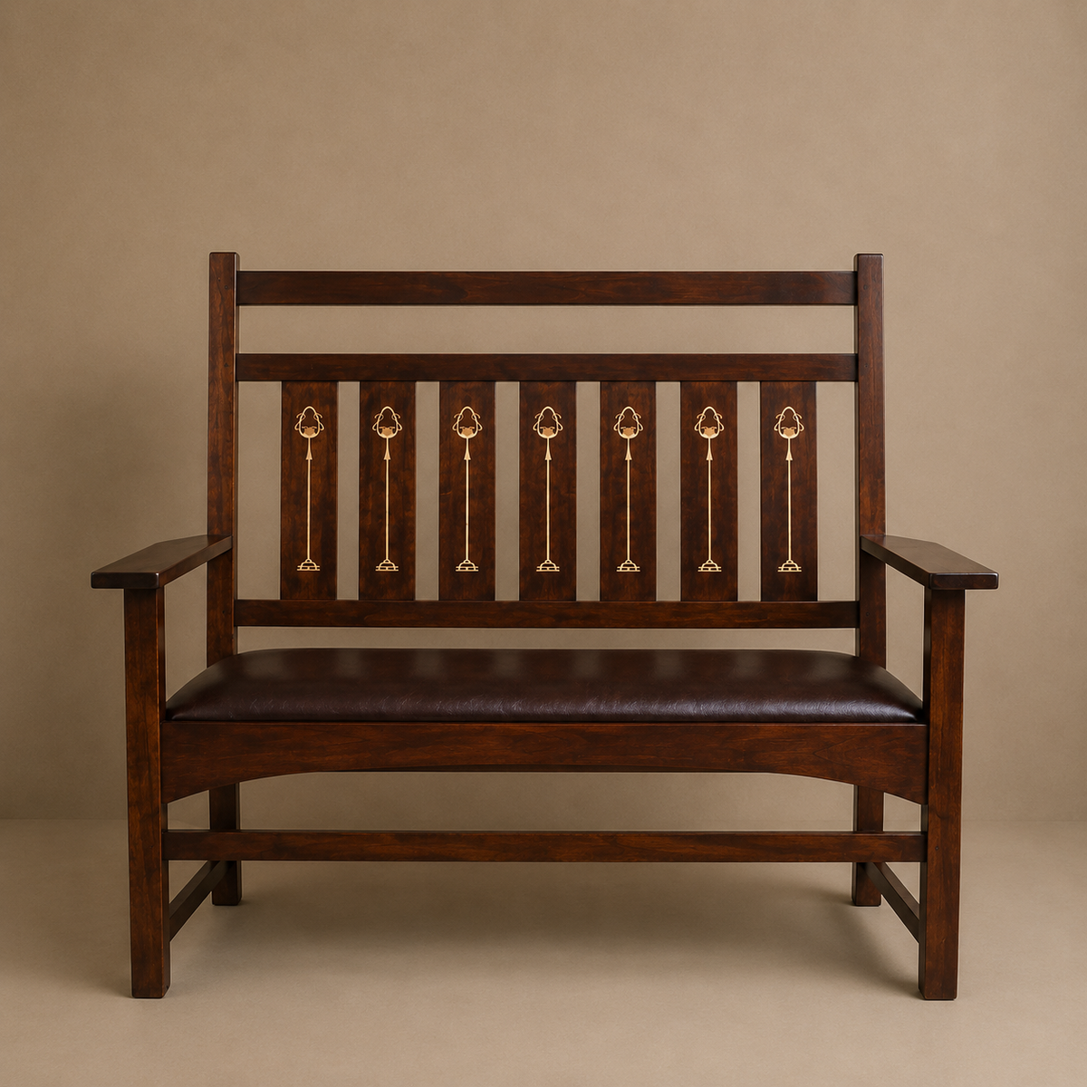 Stickley Inlay Settee
