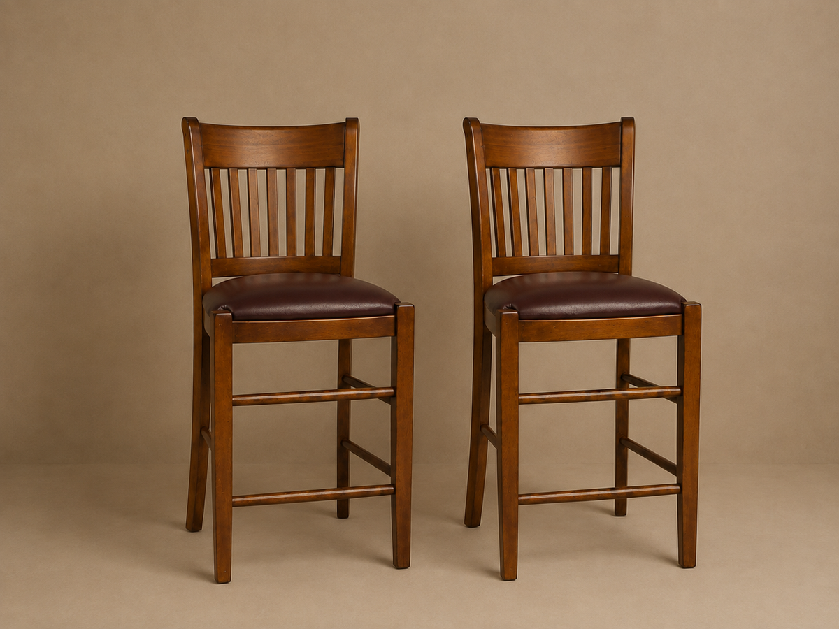 Heritage Slat-Back Bar Stools