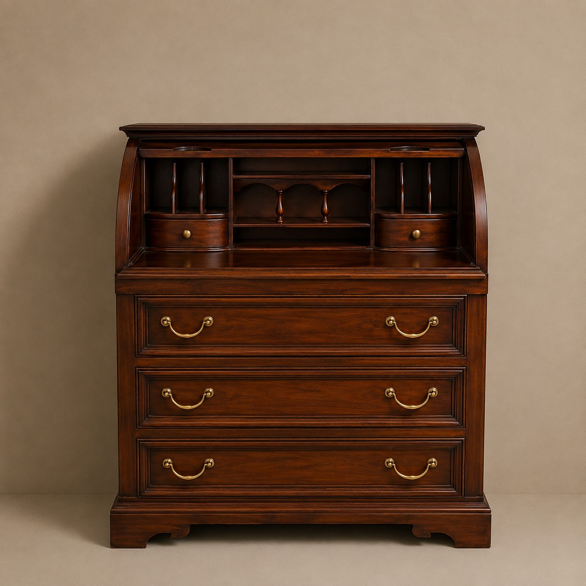 Wellington Roll-Top Secretary Desk