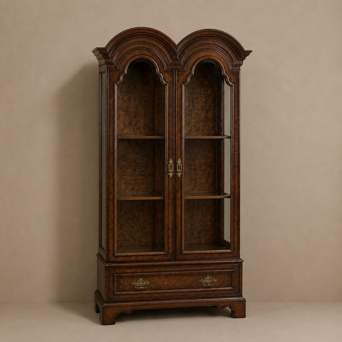 Verona Burlwood Display Cabinet