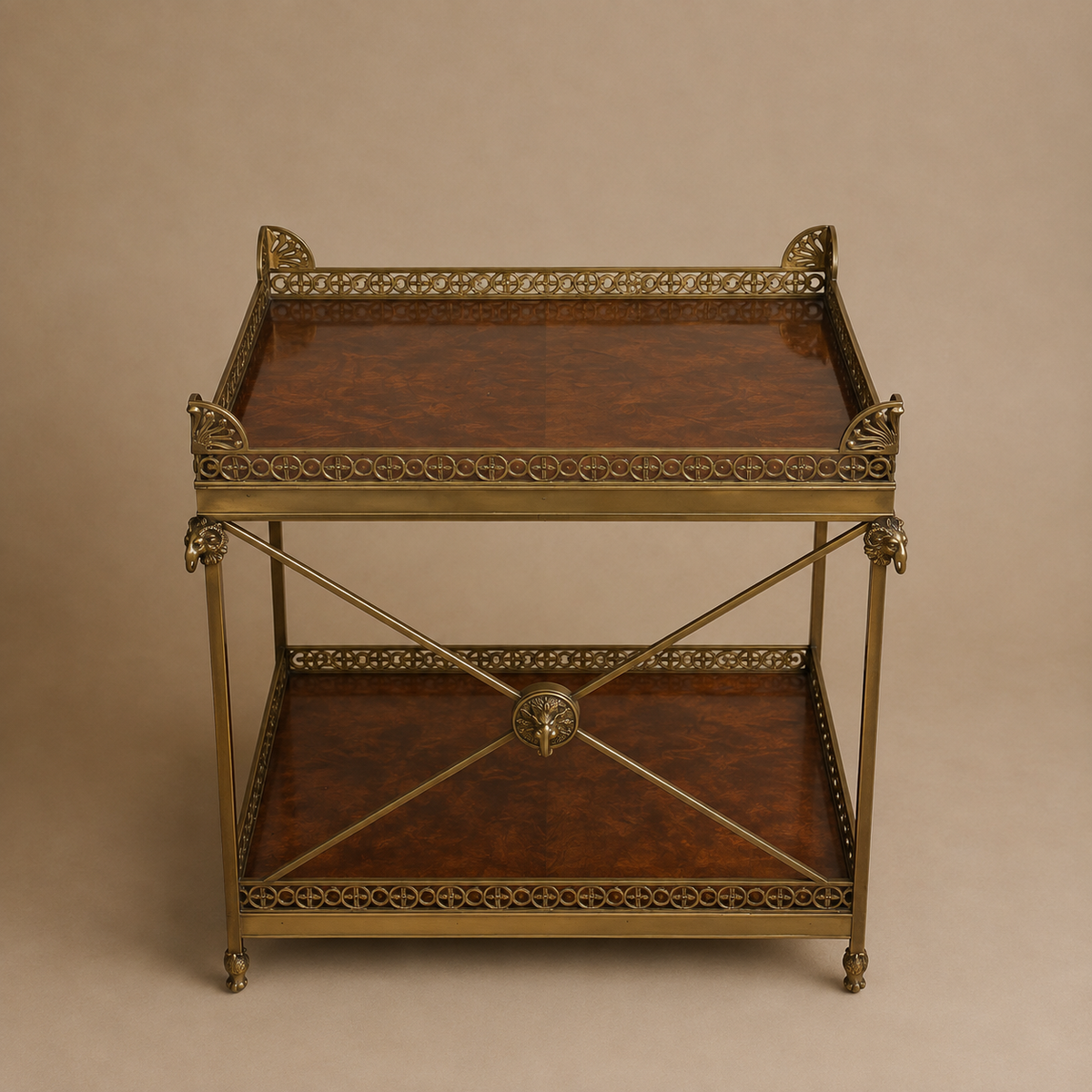 Regency Brass Gallery Table
