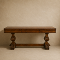 Carved Trestle Table
