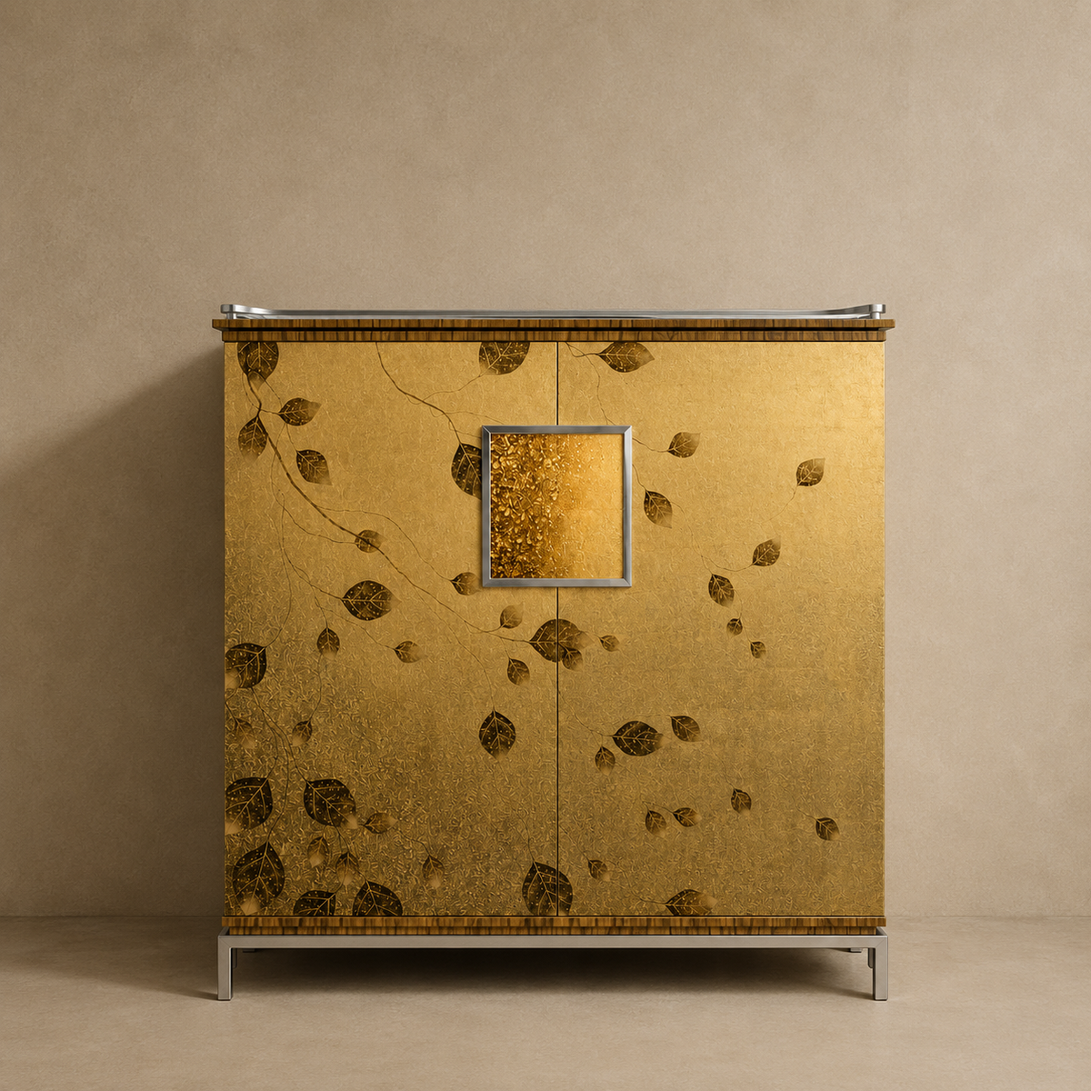 Golden Canopy Cabinet