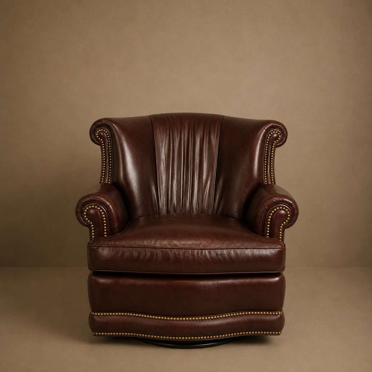 The Kensington Leather Swivel Chair