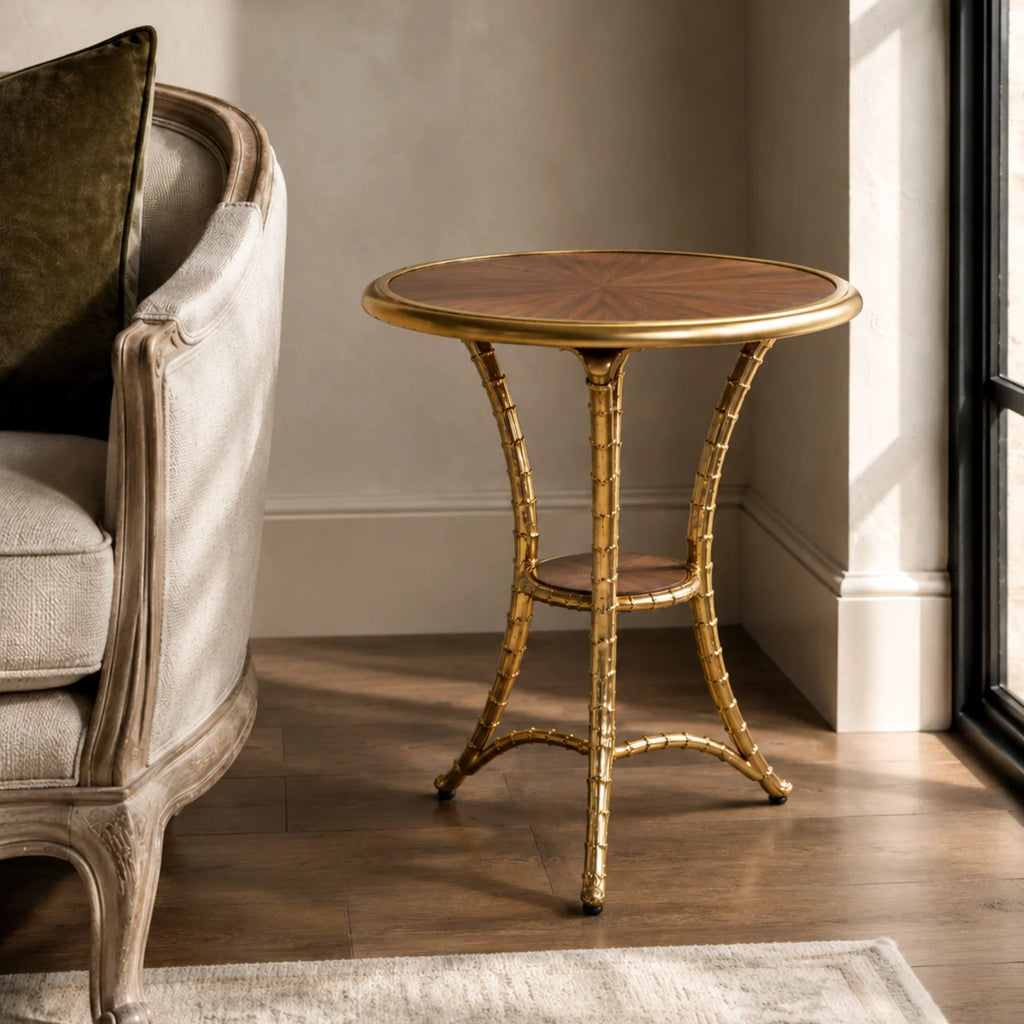 Wood Tri-Pod Table