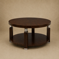 Ebony Chrome Cocktail Table